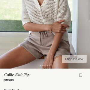 Varley callie knit top